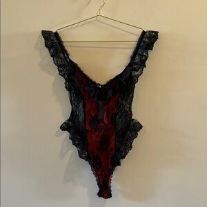 Vintage lace lingerie bodysuit
